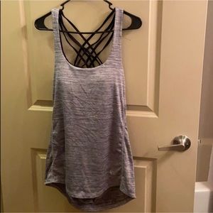Athletic tank with built in sports bra